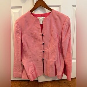 Oscar De La Renta Pink Jacket Size 14